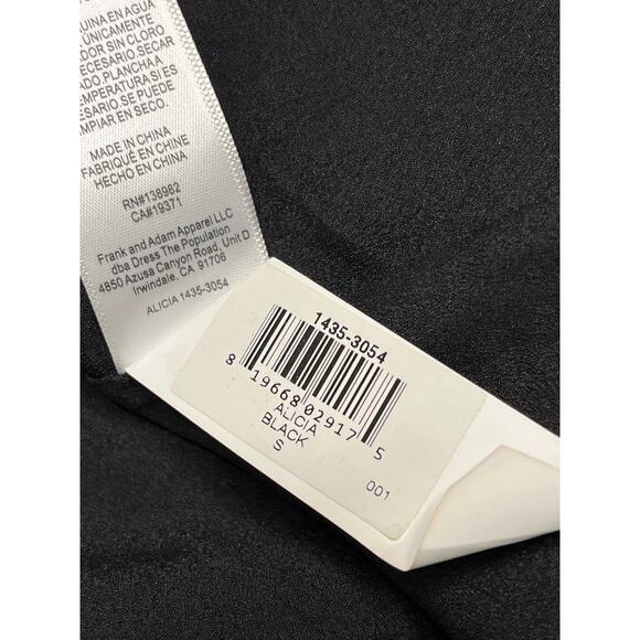 DRESS THE POPULATION Alicia Black Midi Dress, size small - Picture 11 of 12